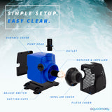 Wholesale 800 GPH Adjustable Submersible Pump